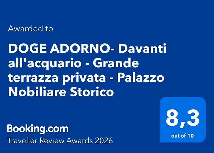Doge Adorno- Davanti All'acquario - Grande Terrazza Privata - Palazzo Nobiliare Storico Genoa
